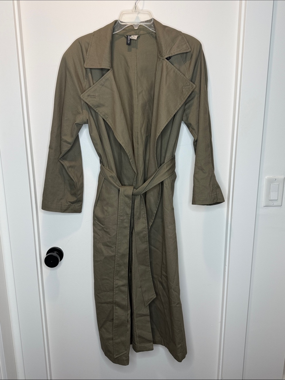 H&M Olive green Utility Trench Coat